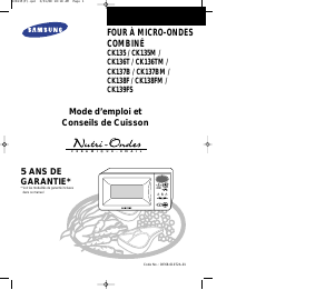 Mode d’emploi Samsung CK136T Micro-onde