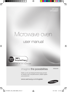 Mode d’emploi Samsung CP1395EST Micro-onde