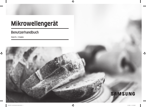 Bedienungsanleitung Samsung FG87SUB Mikrowelle