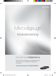 Bruksanvisning Samsung FW313T001 Mikrovågsugn