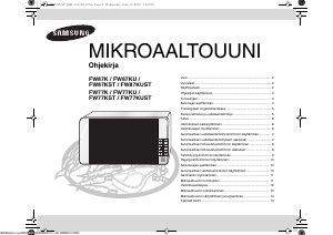 Käyttöohje Samsung FW77KU Mikroaaltouuni