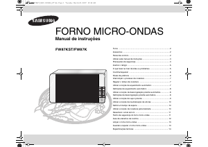 Manual Samsung FW87KST Micro-onda