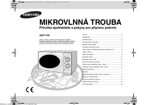Manuál Samsung G2711N Mikrovlnná trouba