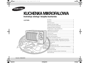 Instrukcja Samsung G2719N Kuchenka mikrofalowa