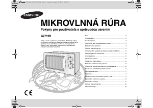 Návod Samsung G2719N-S Mikrovlnná rúra