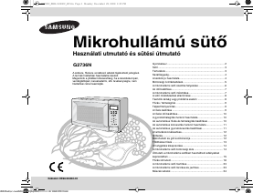 Használati útmutató Samsung G2736N Mikrohullámú sütő