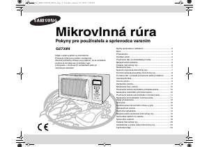 Návod Samsung G2739N Mikrovlnná rúra