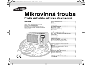 Manuál Samsung G2739N Mikrovlnná trouba