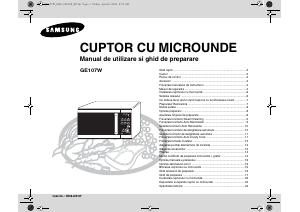 Manual Samsung GE107W Cuptor cu microunde