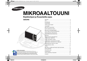 Käyttöohje Samsung GE82NC-B Mikroaaltouuni