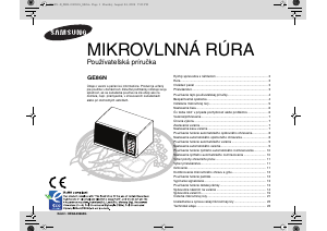 Návod Samsung GE86N-B Mikrovlnná rúra