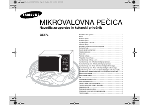 Priročnik Samsung GE87L Mikrovalovna pečica