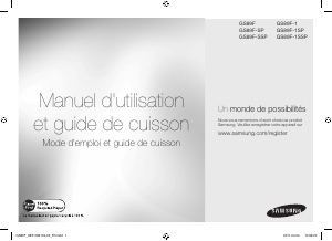 Mode d’emploi Samsung GS89F-1SP Micro-onde
