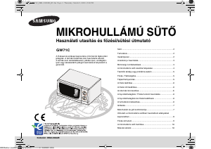 Használati útmutató Samsung GW71C Mikrohullámú sütő
