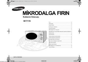 Kullanım kılavuzu Samsung M1711N Mikrodalga