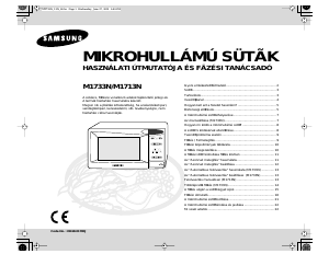 Használati útmutató Samsung M1713N Mikrohullámú sütő