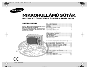 Használati útmutató Samsung M1714N Mikrohullámú sütő