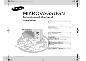 Brugsanvisning Samsung M1717N Mikroovn