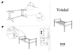 Hướng dẫn sử dụng IKEA VRADAL Giường áp mái