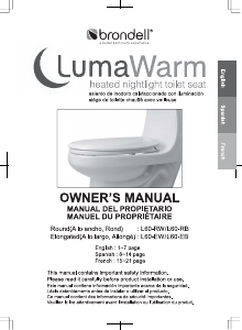 Handleiding Brondell L60-EW LumaWarm WC-bril