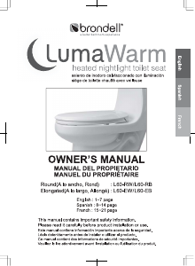 Mode d’emploi Brondell L60-RB LumaWarm Abattant WC