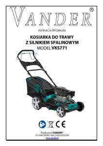Instrukcja Vander VKS771 Kosiarka