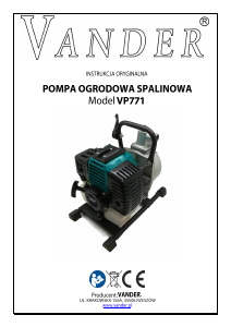 Instrukcja Vander VP771 Pompa ogrodowa