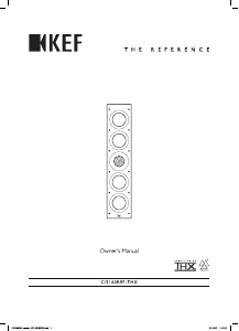 说明书 KEF Ci5160REF-THX 扬声器