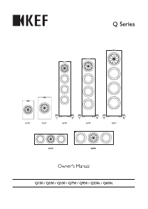 Bruksanvisning KEF Q250c Högtalare