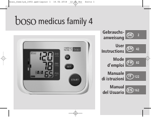 Handleiding Boso Medicus Family 4 Bloeddrukmeter
