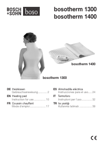 Manual de uso Boso Bosotherm 1400 Almohadilla térmica