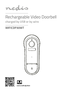 Manuál Nedis WIFICDP30WT Domovní zvonek