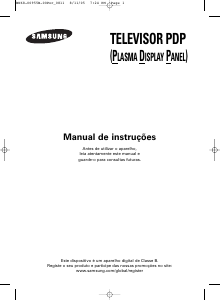 Manual Samsung PS-42V6S Televisor plasma