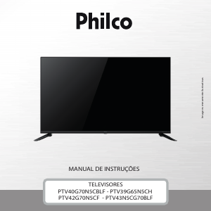 Manual Philco PTV39G65N5CH Televisor LED