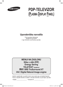 Priročnik Samsung PS-50C96HD Plazemski televizor