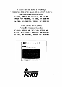 Manual de uso Teka RT 800 ME Horno