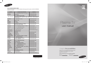 Manual Samsung PS42A410C1 Televisor plasma