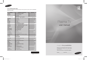 Manuale Samsung PS42A451P1 Plasma televisore