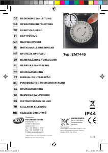 Manual REV EMT449 Interruptor de tempo