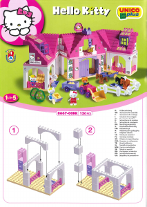 Manual de uso PlayBIG Bloxx set 800057025 Hello Kitty Granja