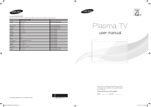 Handleiding Samsung PS43F4000AK Plasma televisie