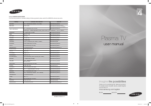 Rokasgrāmata Samsung PS50B451B2W Plazmas televizors