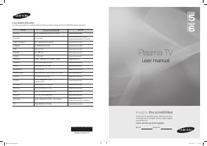 Priručnik Samsung PS50B560T7W Plazma televizor