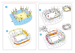 Brugsanvisning Nanostad Allianz Arena (Bayern Munchen) 3D Puslespil