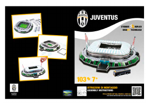 Manual Nanostad Juventus Stadium (Juventus) Puzzle 3D