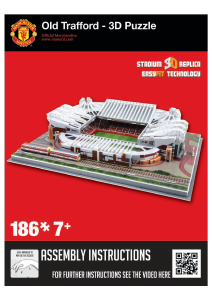 Használati útmutató Nanostad Old Trafford (Manchester United) 3D-s kirakójáték