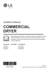 Manual LG RV1329C7T Dryer