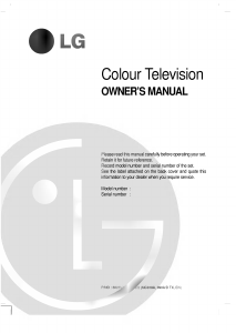 Handleiding LG RE-21CC20MX Televisie