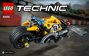 Manual Lego set 42058 Technic Motocicleta de cascadorie
