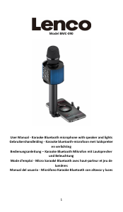 Bedienungsanleitung Lenco BMC-090PK Karaokeanlage